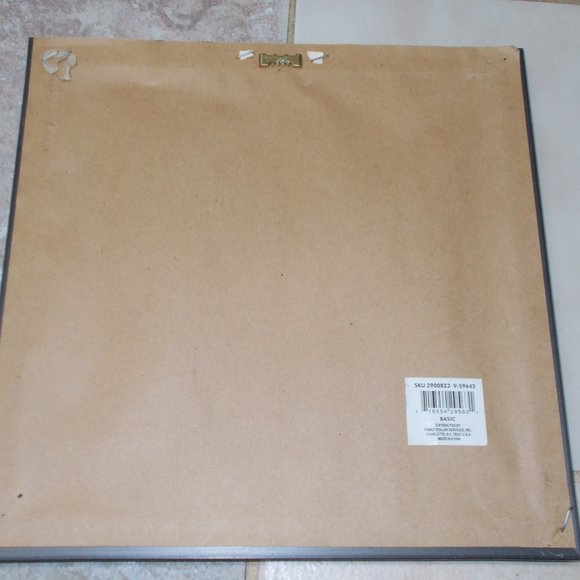 Oriental "Happiness" art, matted & framed, approximately 11 3/4"x 11 3/4" - Picture 4 of 4